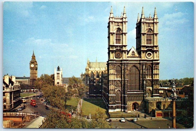 Postcard - Westminster Abbey - London, England