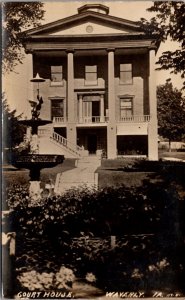 Real Photo Postcard Court House in Waverly, Iowa