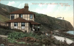 Antrim Ireland Sunshine House and Blackhead Whitehead c1910 Vintage Postcard