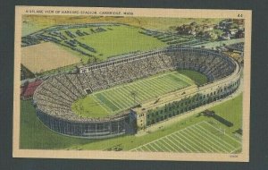 Ca 1925 Post Card Cambridge MA Harvard Stadium Aerial View