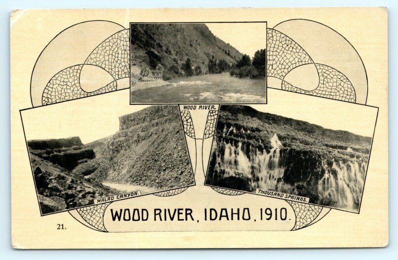 1910 Wood River, Idaho Malad Canyon Thousand Springs Oregon Trail Ezra Meeker A1
