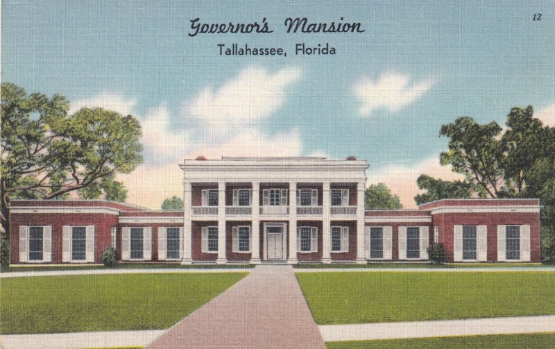 TALLAHASSEE, Florida, 1930-1940s; Governor's Mansion