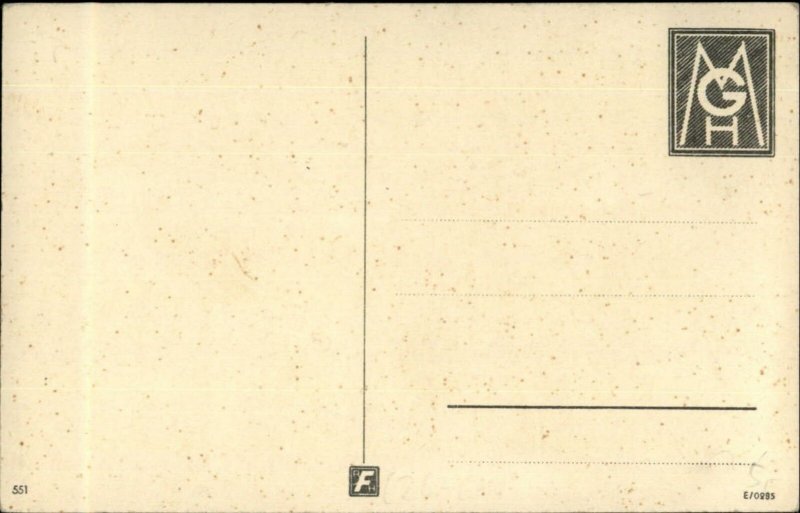 Fantasy Bare Butt Fairy Babies Flower Hats Old Postcard