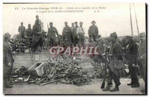 Old Postcard The Great War Debris of the Battle of the Marne Gare de la Fere ...