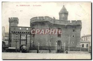 Old Postcard Perpignan Castillet