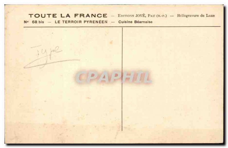 Pau - Le Pyreneen Terroir - Bearnaise Kitchen - Old Postcard