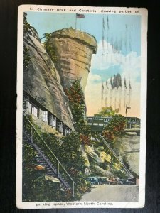 Vintage Postcard 1925 Chimney Rock & Cafeteria, Western North Carolina (NC)