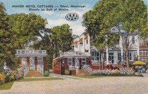 Postcard Manor Hotel Cottages Biloxi Mississippi MS