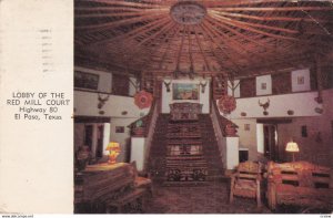 EL PASO , Texas , 1950-60s ; Lobby of the Red Mill Court