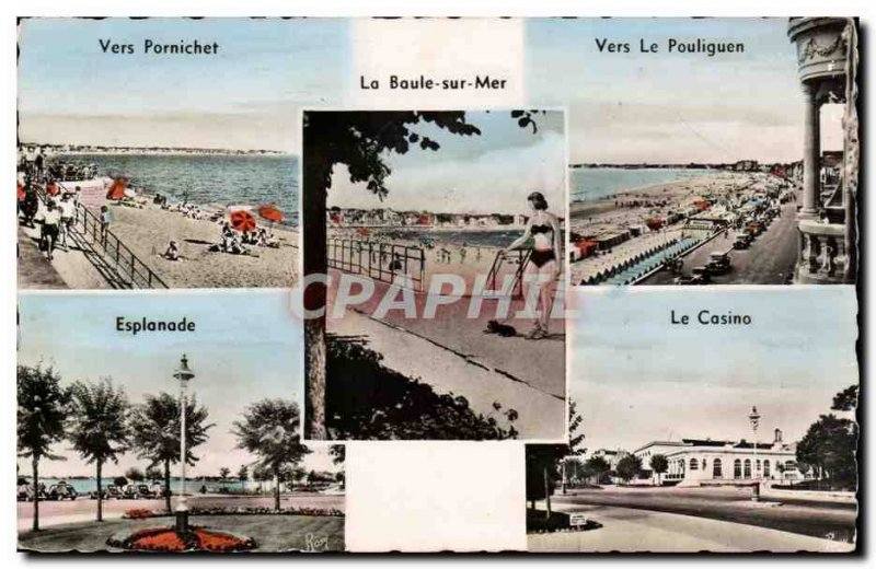 La Baule Postcard Modern Pouliguen Pornichet Casino Esplanade