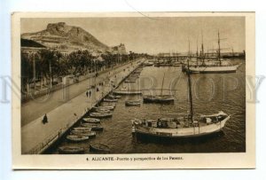 494916 SPAIN Alicante yacht port Vintage Roisin postcard