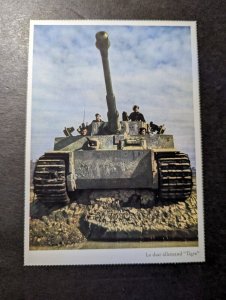 Mint France Military Postcard The German Tiger Tank