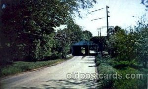 Rock Creek Bridge, Ashtabula, County, Windsor, Ohio, USA Covered Bridge Unused 