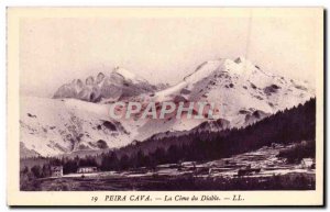 Old Postcard Peira Cava La Cime du Diable