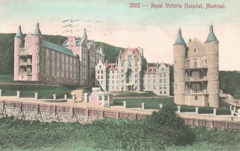 Vintage Postcard 1906 Royal Victoria Hospital Medical Building Montreal