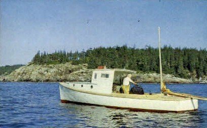 Lobsterman on the Coast in Misc, Maine