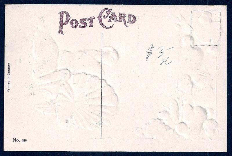 Happy Thanksgiving Turkey & Food unused c1910's