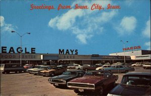 Iowa City Iowa IA Mall Van Classic 1970s Cars Vintage Postcard