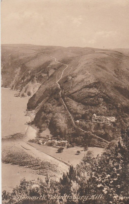 LYNMOUTH & COUNTISBURY HILL, Devon - Vintage POSTCARD