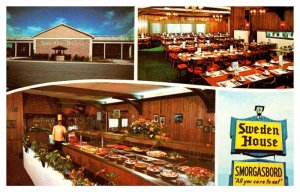 Postcard RESTAURANT SCENE Naperville Illinois IL AT3114