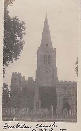 Buckdean Church Antique Real Photo Yorkshire Postcard