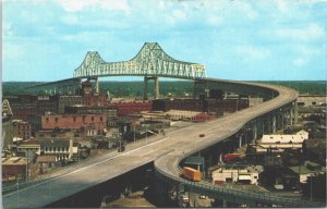 USA The Greater New Orleans Bridge Louisiana Vintage Postcard 02.74