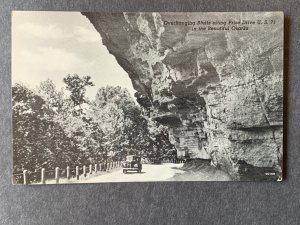 Overhanging Cliffs Along Prize Drive US 71 Ozarks MO Chrome Postcard H1268082754