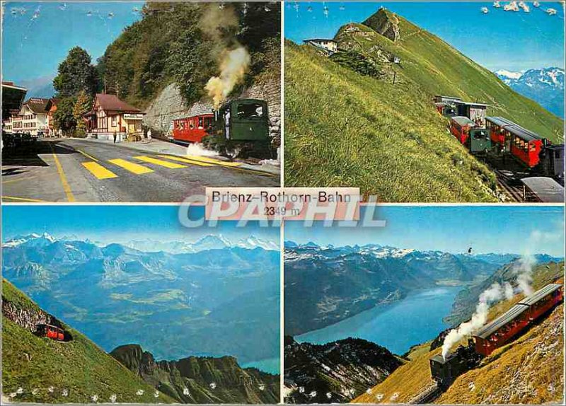 Modern Postcard Brienz-Rothorn Railway Funicular Railway