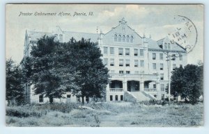 PEORIA, IL Illinois ~  PROCTOR ENDOWMENT HOME 1907 Peoria County Postcard