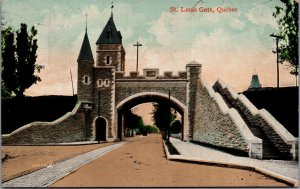 Canada St Louis Gate Quebec Vintage Postcard 09.97