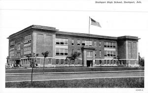 Stuttgart Arkansas birds eye view Stuttgart High School antique pc Z28835