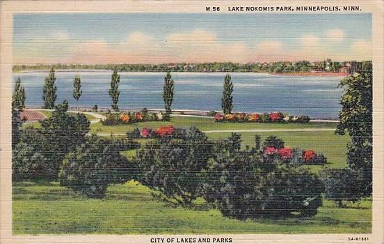 Minnesota Minneapolis Lake Nokomis ParkCity Of Lakes And Parks 1942