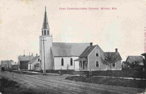 First Congregational Church Withee Wisconsin 1907 postcard