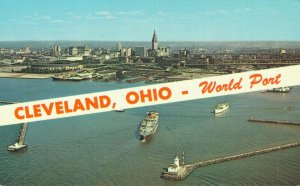 USA Cleveland Ohio World Port Vintage Postcard 07.91