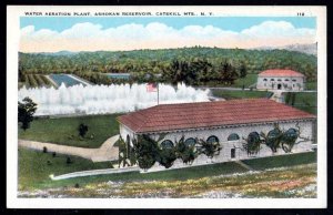 New York CATSKILL Mts Water Aeration Plant Ashokan Reservoir White Border