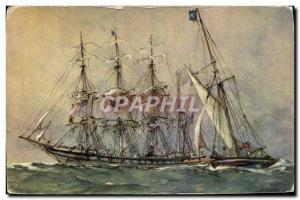 Postcard Old Boat Sailboat