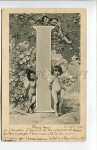 3156212 Kids CUPID Fairy ANGELS w/ Letter I ALPHABET Photo