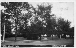 Cornell Wisconsin Jean Brunet Park 1956 RPPC Photo #26 Postcard 20-5871