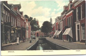 Netherlands Sneek Suupmarkt Vintage Postcard 04.10