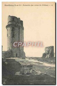 Old Postcard Montlhery S and O Chateau the ruins of assembly