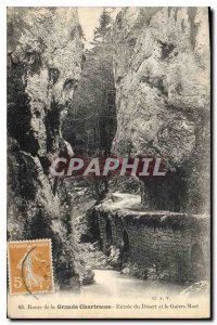 Postcard Old Route Grande Chartreuse Entree Desert e Guiers Death