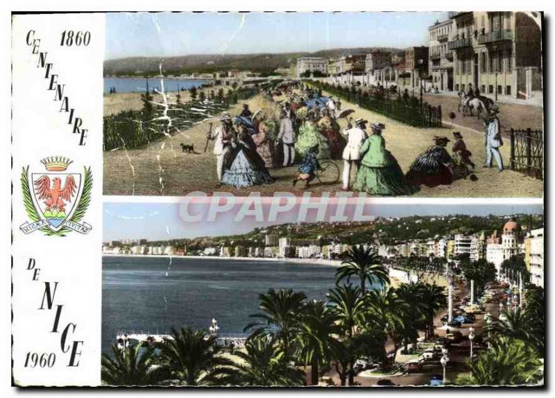 Postcard Modern Commemoration of the Centennial of His Nice Rattachemment to ...