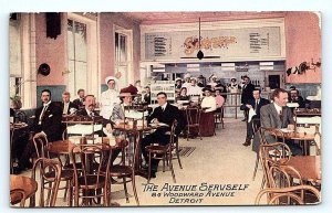 DETROIT, MI Michigan ~ AVENUE SERVSELF RESTAURANT 1911 Roadside  Postcard