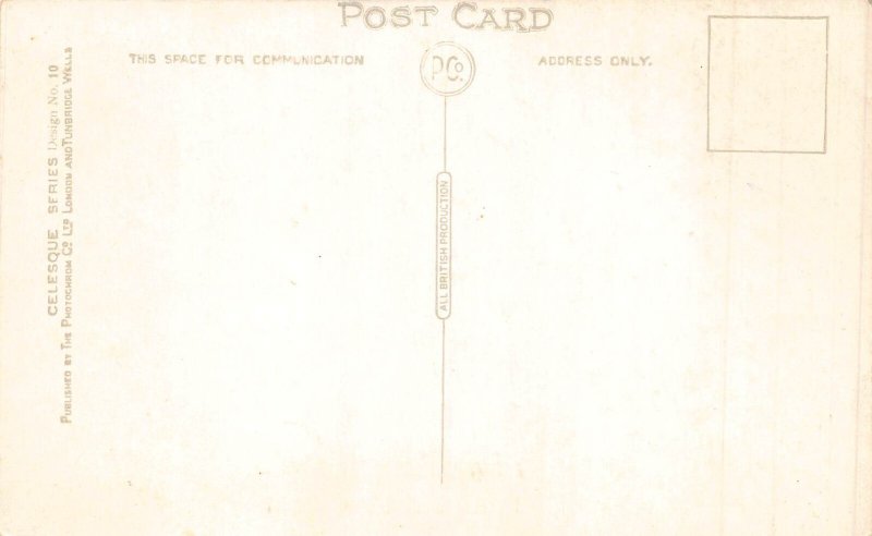 A738 Comic Humor Welsh Train Station People Singing vintage postcard