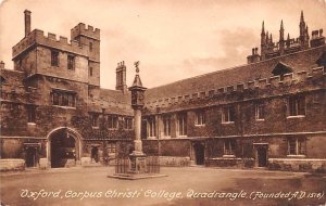 Corpus Christi College, Quadrangle Oxford United Kingdom, Great Britain, Engl...