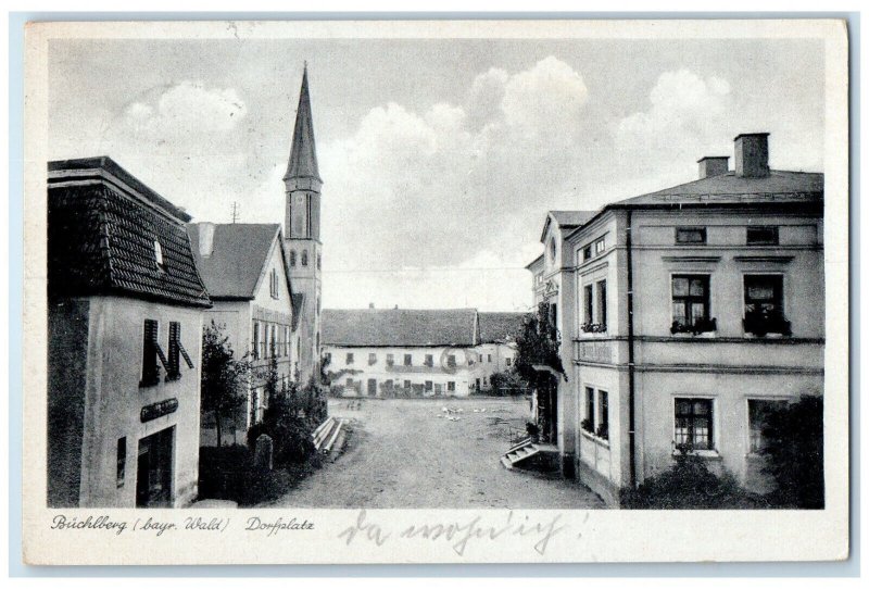 1942 Buchlberg (Bayr. Wald) Dorfplatz Germany Posted Vintage Postcard