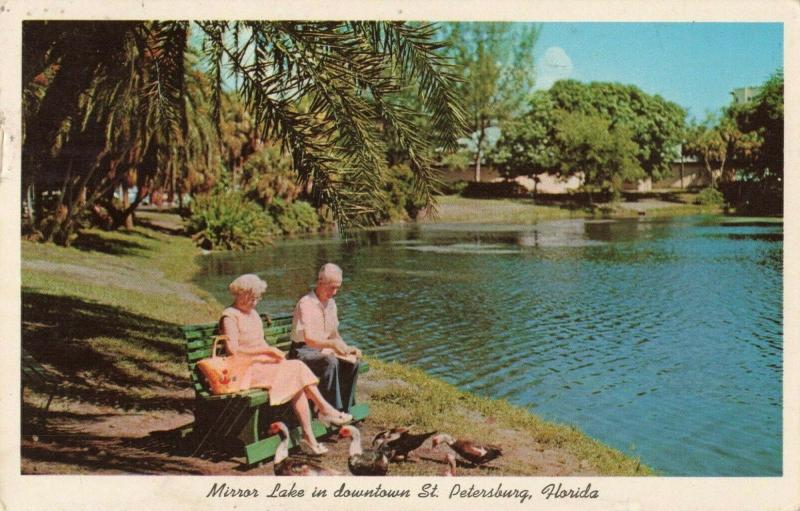 Postcard Mirror Lake St. Petersburg Florida