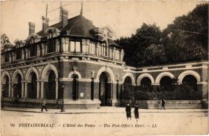 CPA FONTAINEBLEAU - L'Hotel des Postes - The Post-Office's Hotel (436240)