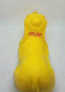 Vintage 1965 Louis Marx & Co Rubber Pluto Squeak Pull Toy Disney