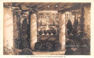 Pergola and Fountain - Hot Springs, Virginia